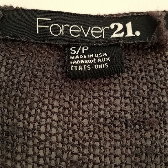 Dark grey open front cardigan - Picture 2 of 4